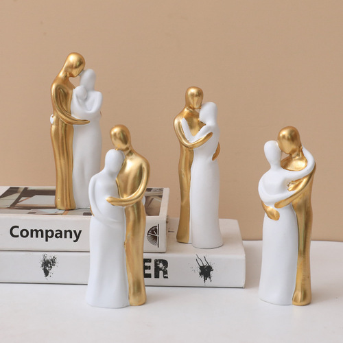 Cross-border Nordic Love for a Lifetime Resin Craft Decor Piece Wedding Gift, Bedroom Living Room Entrance Decor Piece