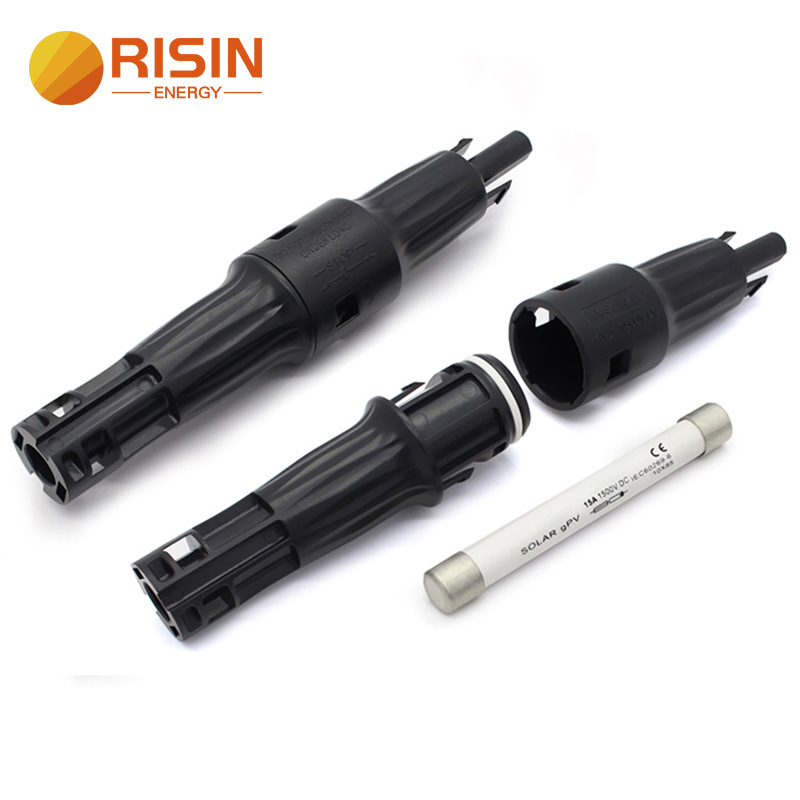 可拆卸替换10x85mm尺寸1500V 30A直流MC4保险插头陶瓷熔断开关