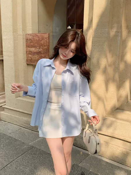 Xiao Xiao's Same Style Sun Protection Clothing for Women 2026 New Model Shirt Outerwear Uv Protection Jacket Spring and Summer Lightweight Anti-Wrinkle Shirt