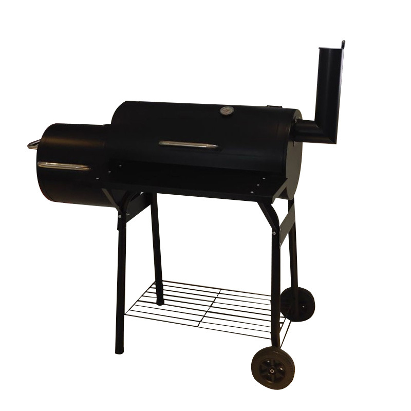 30cm horno de barril de mantequilla de hierro de placa carro de recepción horno de barbacoa horno de carbón horno de humo horno de casa patio horno de carne americana