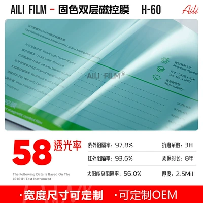 Heat Insulation Film, High Privacy – Automotive Film - 152m-x-15m-h-60