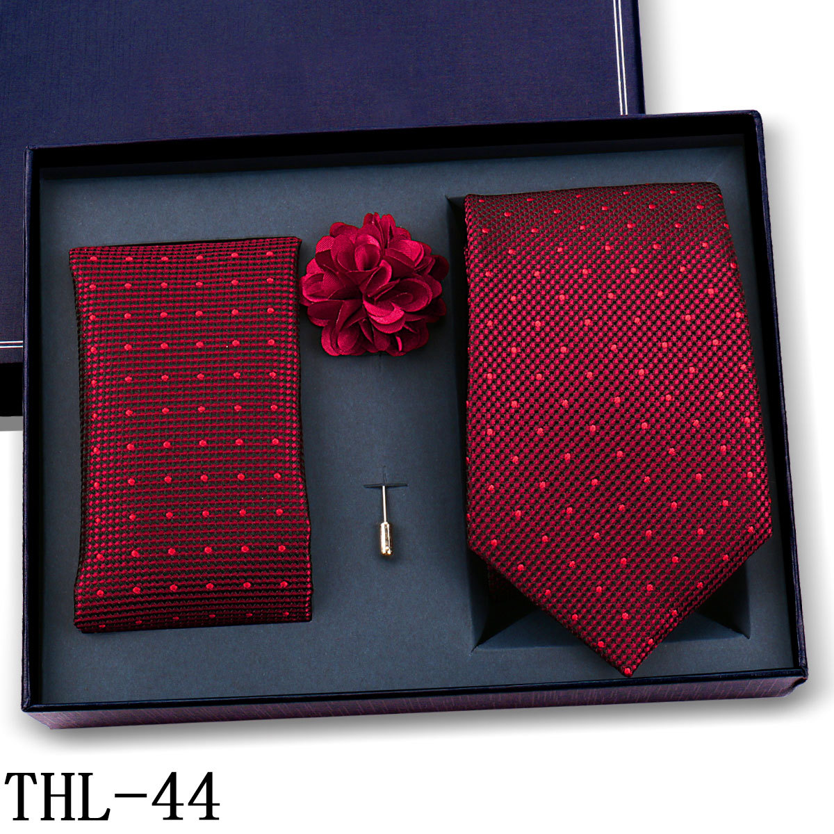 Juego de Corbata y Pañuelo para Hombre Poliéster para Bodas y Eventos de Negocios image 48