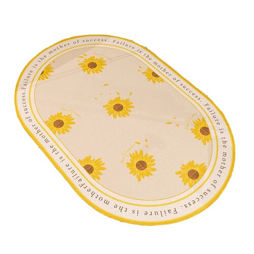 Water-absorbing and quick-drying technology cloth floor mats are easy to clean, bathroom door mats, bathroom non-slip door mats and are stain-resistant.