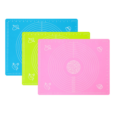 65*45cm silicone kneading mat food-grade rolling pin mat household home anti-slip flour pad and dough board