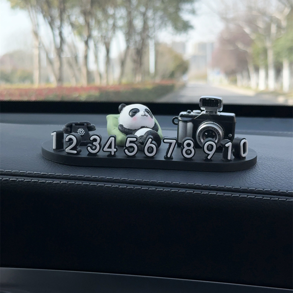 잠자는 팬더 카메라-수직 주차 플레이트