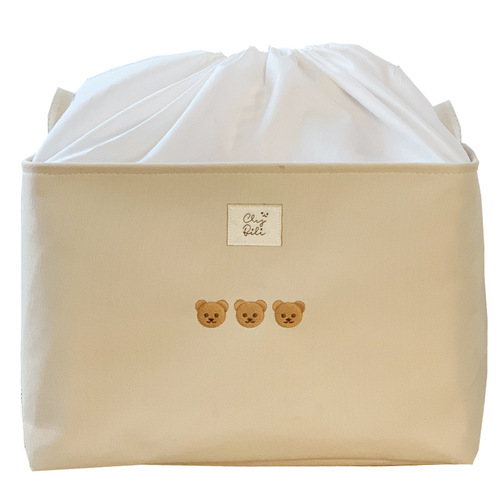 Thickened fabric can be bundled quilt clothes storage basket moving quilt dust bag dormitory home large storage bucket