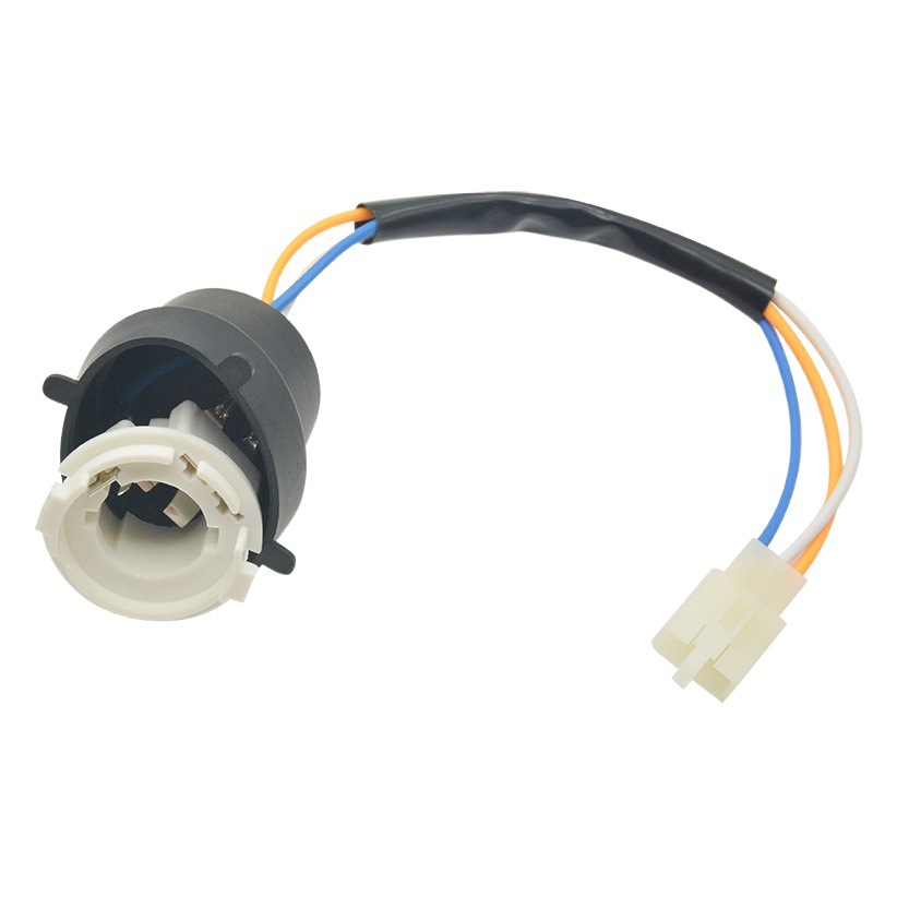 Pedal coche eléctrico doble garra faro lámpara titular motocicleta zhongsha princesa bombilla de plástico base batería coche lámpara asiento