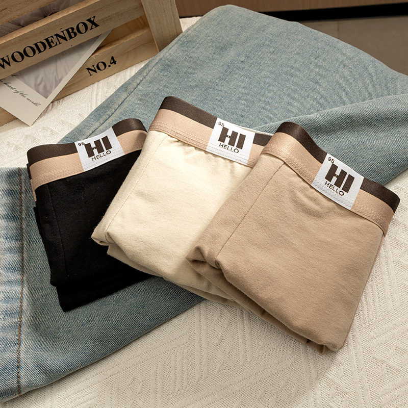 Ropa interior de hombre de algodón puro cuatro estaciones cómodos calzoncillos boxer sin costuras 7A antibacteriano transpirable entrepierna de hombre calzoncillos al por mayor