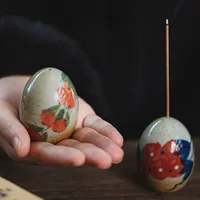 Ручная роспись керамических мини-специальных яичных ниток Xiaofu, вставка домашнего сандалового дерева Jingdezhen крытое исследование