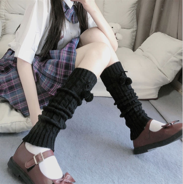 Unisex Lolita Stripe 55 Cotton Polyacrylonitrile Fiber Mesh Over The Knee Socks display picture 3