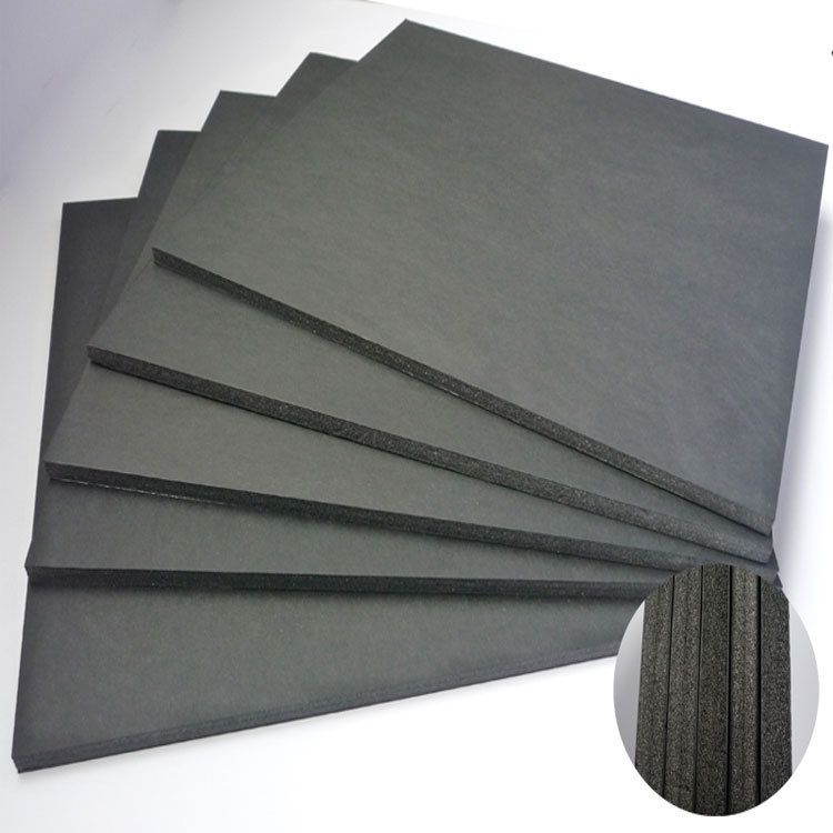 厂家供应5mm全黑kt板 黑面白芯kt板 5mm全黑卡纸板 饰品包装材料