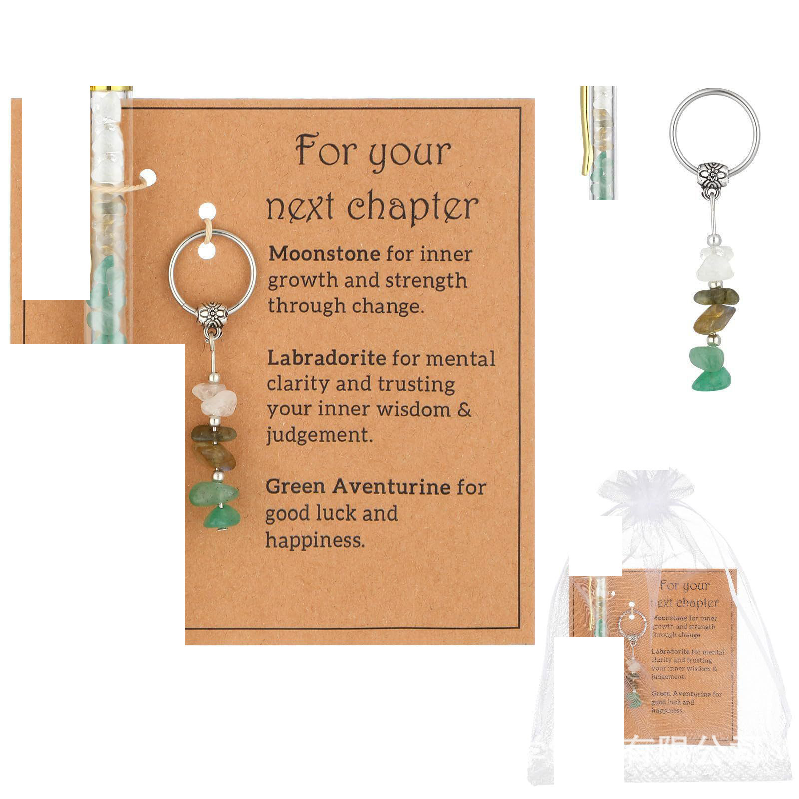 Natural Amethyst, Yellow Tiger Eye, Green Aventurine Raw Stone Chips for Signature Pens, Crystal Ballpoint Pens, and Keychains