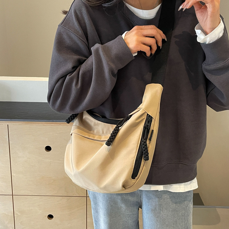 Große Damen Umhängetasche In Knödelform Lässige Modetasche_voghion.com