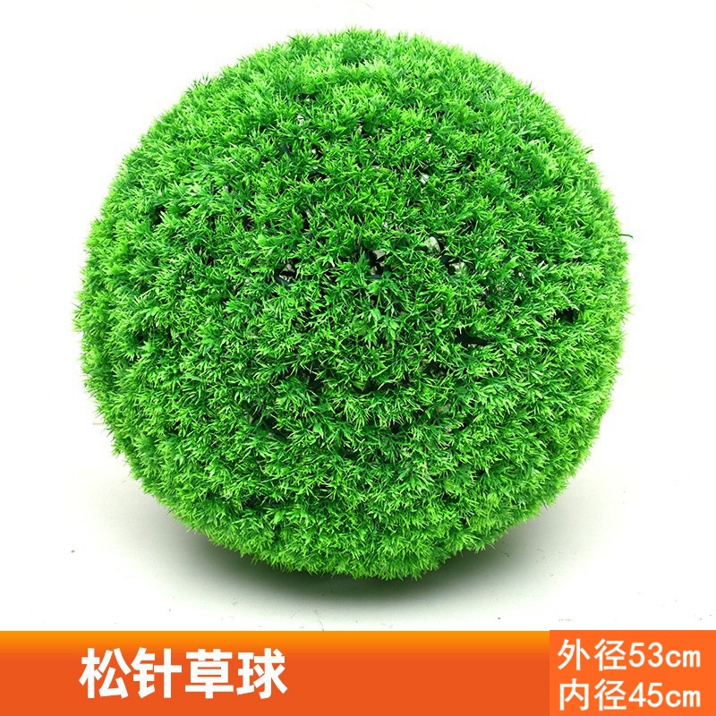 Planta Artificial Decorativa, Bola de Milán Verde, Decoración de Techo, Flor Artificial de Plástico, Exhibición de Inauguración de Centro Comercial, Bola de Hierba de Eucalipto