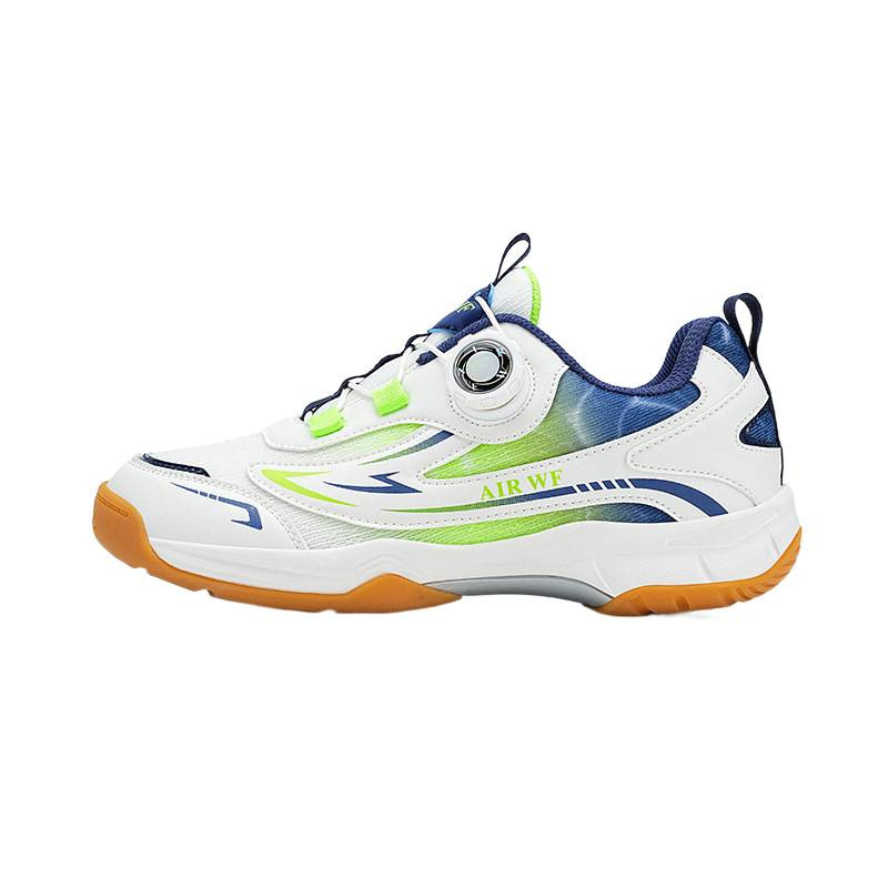 Zapatos de bádminton para niños botones giratorios laterales antideslizantes y resistentes al por mayor zapatos de deporte ligeros