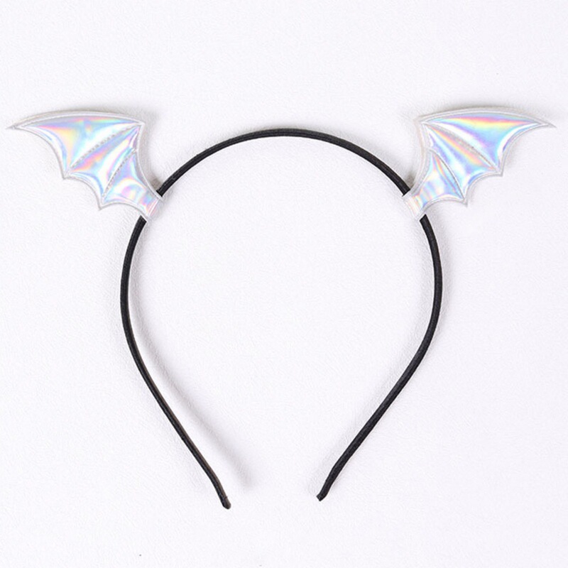 ホット販売ハロウィン帽子コウモリヘアピンヘアバンドセット小悪魔レザーアクセサリーフェスティバルパーティー小道具ヘアアクセサリー|undefined