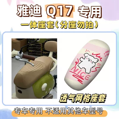 Electric vehicle foot mat — decorative accessories - seat-cover-breathable-mesh-line-dog-design-yadi-q17