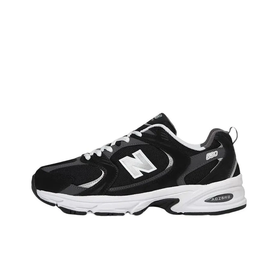 Кроссовки New balance низкие серебристо‑белые, многослойные размеры