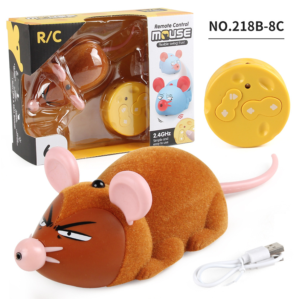 Ratón de simulación de control remoto por infrarrojos eléctrico transfronterizo Cobra Toda la persona parodia modelo animal juguete juguete para mascotas