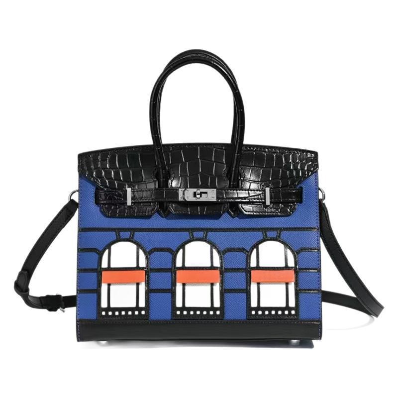 2026 New Genuine Leather Commuter Handbag For Women, Platinum House Bag, High-End Fashion Versatile Tote - Thumbnail 5