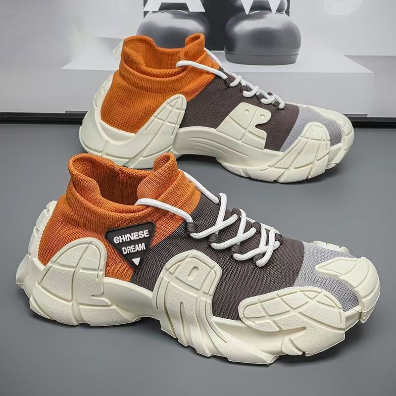 Men's Shoes New Style Lightweight Breathable Running Shoes Men's Fly-Knit Sock Shoes Casual Shoes Fashionable Comfortable Sports Shoes Wholesale Men's Shoes New Style Lightweight Breathable Running Shoes Men's Fly-Knit Sock Shoes Casual Shoes Fashionable Comfortable Sports Shoes Wholesale