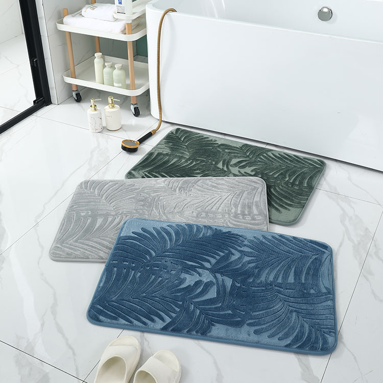 Home Entrance Mat Toilet Absorbent Foot Mat Cross-Border Slow Rebound Carpet Amazon Bathroom Non-Slip Memory Foam Mat