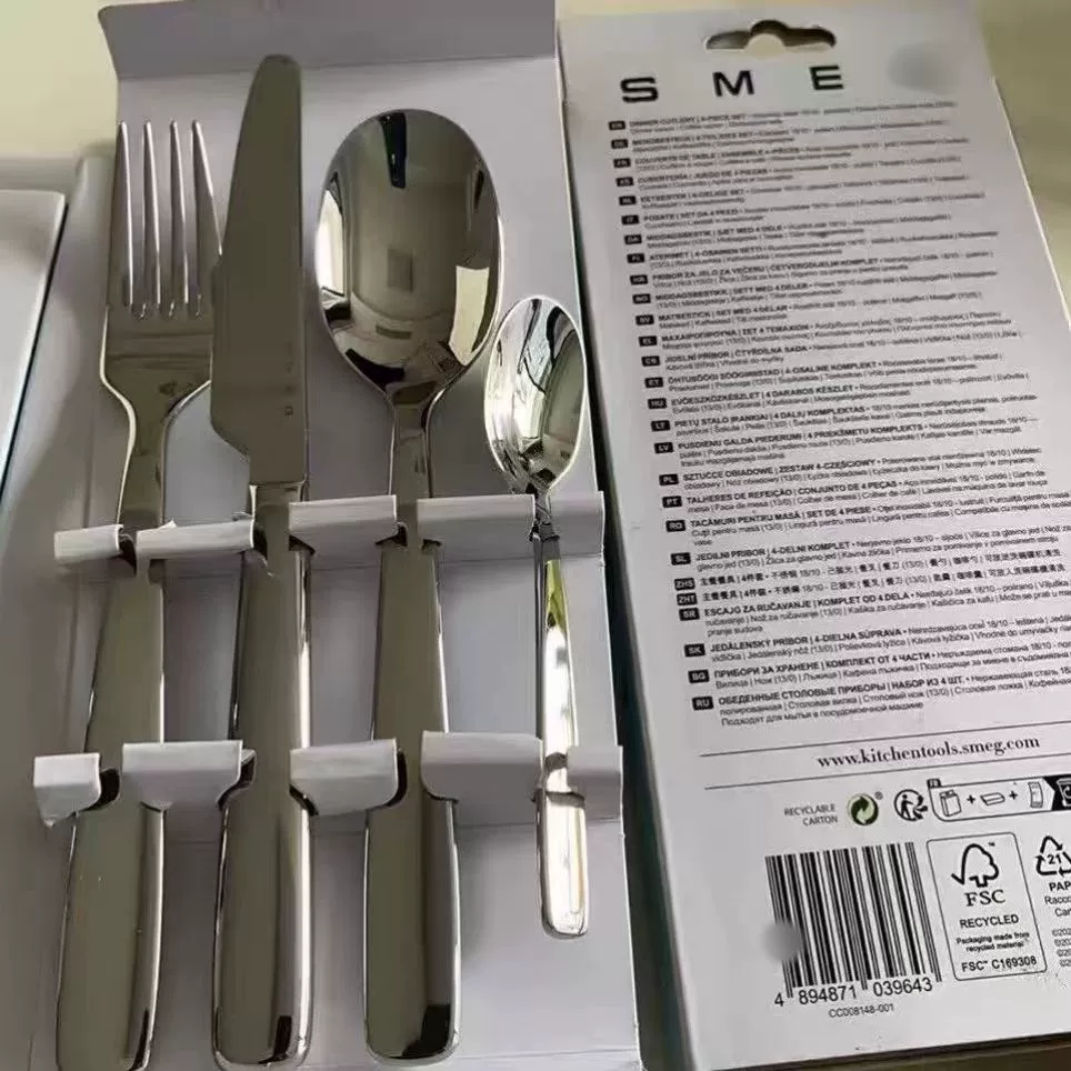 304 stainless steel simple style tableware cutlery, fork and spoon