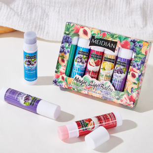 MEIDIAN cross-border exclusive for explosive lip balm 6 sets of fruit flavor moisturizing lip balm wholesale factory