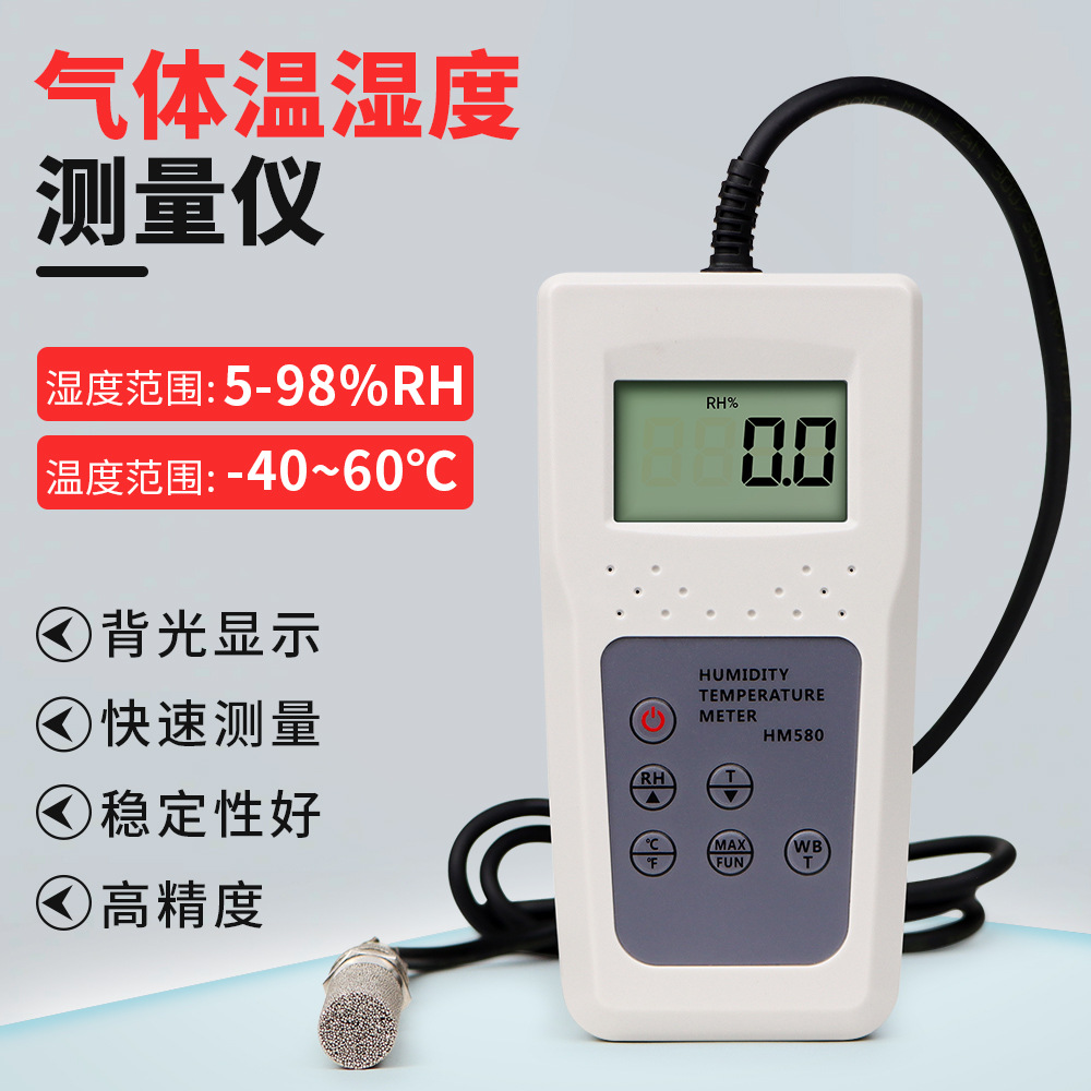 气体专用温湿度计HM580工业高精度测量仪湿球露点仪