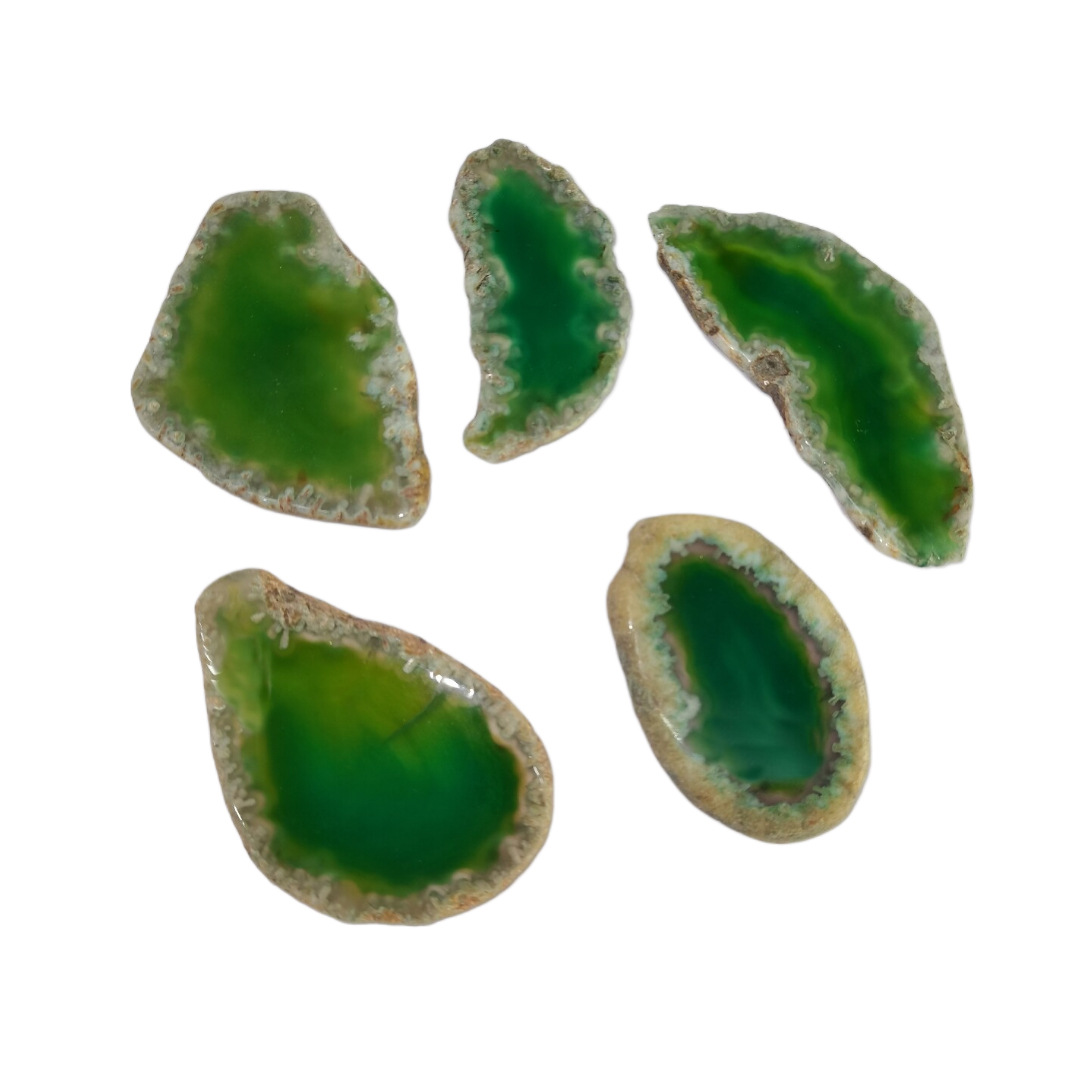 Tiktok natural piedra cruda rebanada ágata paisaje color carillón de viento pieza colgante no agujero pieza de ágata