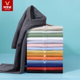 Модная однотонная футболка polo для работы и офиса, облегающий крой, 220 грамм, короткий рукав