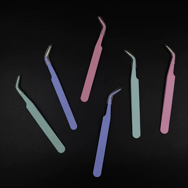 Macaron-Colored Bead Tweezers, Colorful Curved and Straight Tweezers, False Eyelash Tweezers, Decorative Sticker Clips, DIY Tools