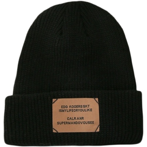 Cap Trend Retro Embroidered Couple Knitted Wool Hat Women Winter Japanese Style Warm Student Korean Version Ins Ear Warm Hat