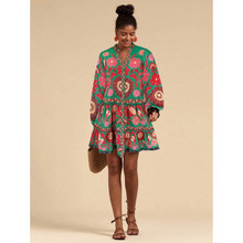 W 45602 Bohemian Floral Beach Cover Up �������ǻ���ɳ̲����