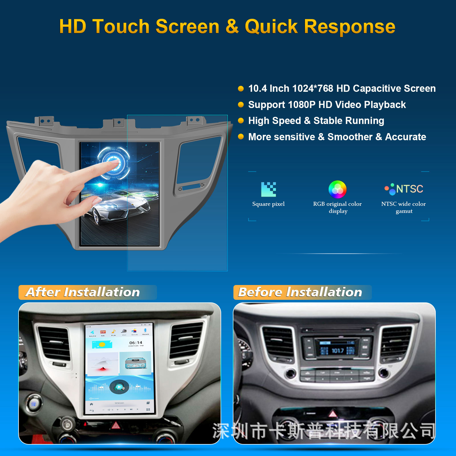 Car Multimedia Intelligent Navigation GPS for Tusheng Ix35 2015