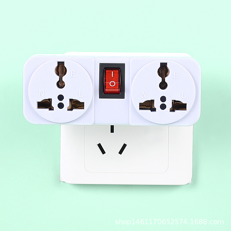 Interruptor independiente socket de comercio exterior especial enchufe tablero de tres agujeros seis-agujero socket Cruz-frontera agujero universal enchufe integrado image 4