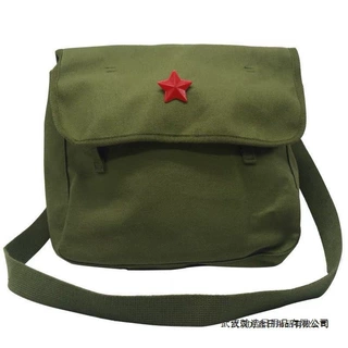 红军包为人民服务好好学习包斜挎包怀旧解放绿书包帆布五星雷锋包