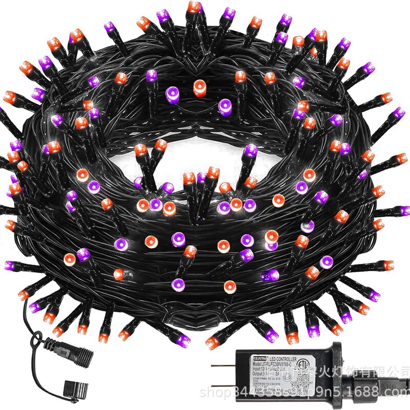 24v American Regulations Colored Lights Flashing Lights String Tree Lights Gypsophila Festival Decoration Outdoor Low Pressure Around Trees Balcony Courtyard Atmosphere