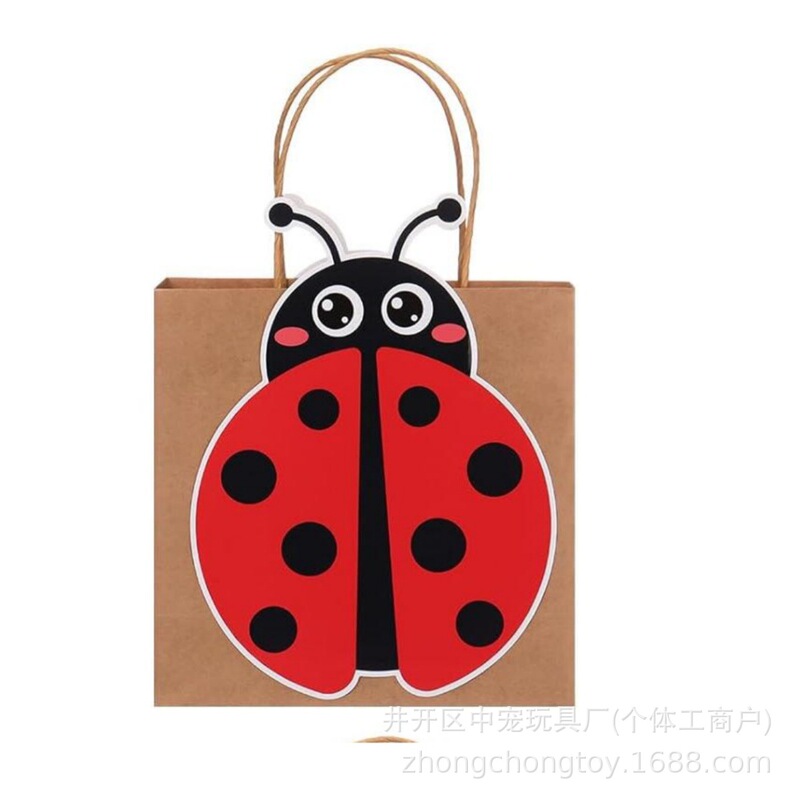 Cross-Border Seven-Star Ladybug Gift Bag for Family Gatherings, Parties, Insect Enthusiasts, Decorative Tote Bag Cross-Border Seven-Star Ladybug Gift Bag for Family Gatherings, Parties, Insect Enthusiasts, Decorative Tote Bag