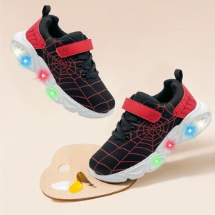 Q 7533 Light Up Spider-Man Sneakers �l��֩��bͯЬ �羳���l
