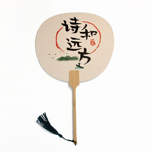 Chinese style round fan retro ancient fan tourist attractions pose for summer Chinese Hanfu manufacturers wholesale
