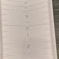 S925纯银水晶项链精致微镶锆石项链冷淡风小众时尚百搭颈链锁骨链