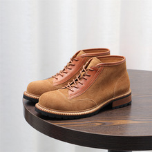 秋冬高帮鞋反绒皮马丁靴英伦工装短靴休闲男鞋复古潮鞋男靴中帮鞋
