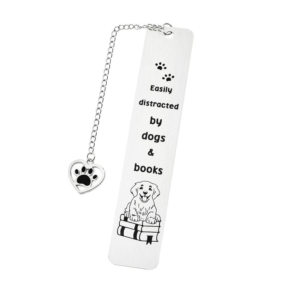 Amazon venta caliente interesante gatito perro marcadores adorables diseño de contraste de color blanco y negro marcadores de acero inoxidable fabricantes al por mayor