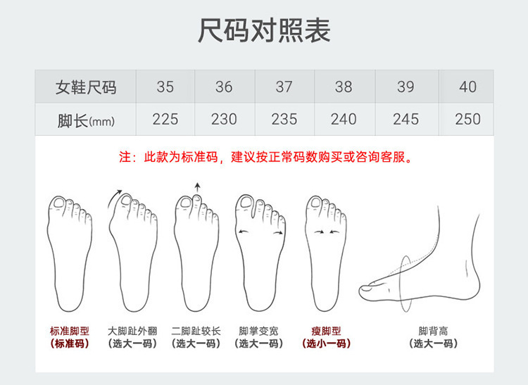 尺码表
