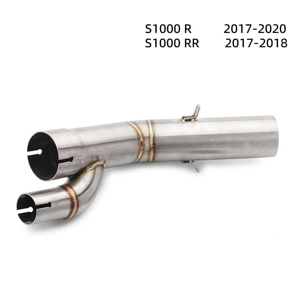 Motorcycle Exhaust Pipe Mid-Section S1000Rr Modified Exhaust Pipe Without Drum Mid-Section S1000R S1000 Rr