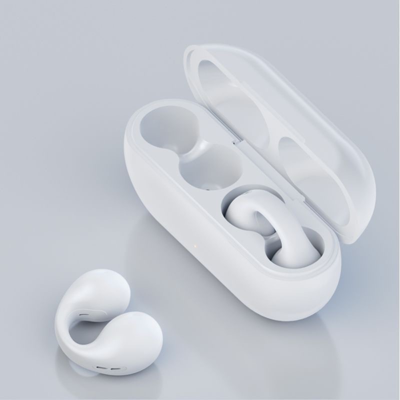 Wireless Bluetooth headset bone conduction sports running ear clip-on non-ear super long endurance (life waterproof)