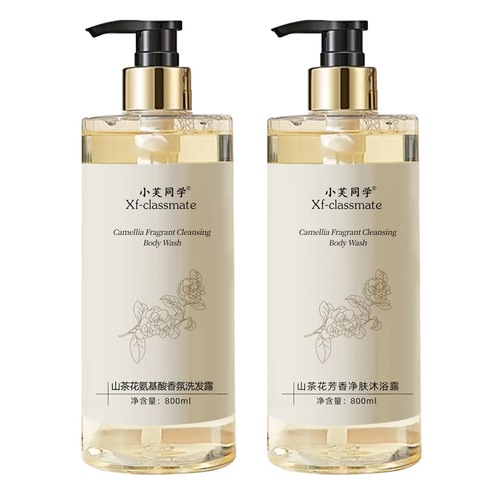 Large Capacity Camellia Amino Acid Fragrance Shampoo Shampoo Purifying Bath Liquid 800ml Household Practical