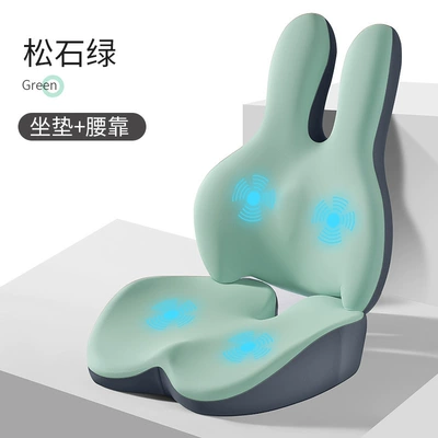 car backrest, office chair seat Masaj avadanlığı - upgraded-massage-model-lumbar-support-cushion-set-turquoise-green