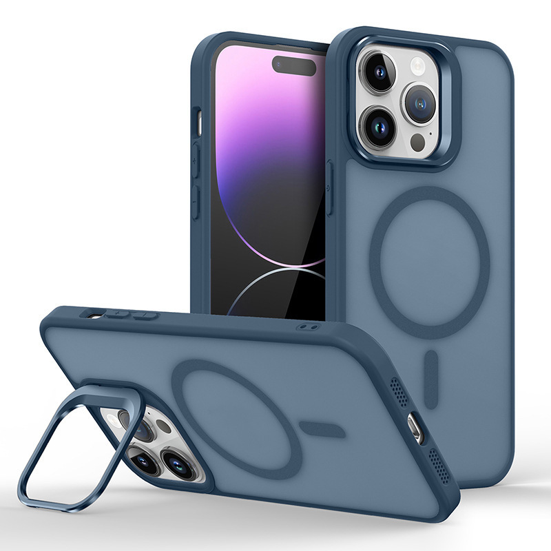 肌感マグネットスタンドiphone16pro携帯ケースは12リンゴ16/15フロスト13miniクロスボーダー14を適用|undefined